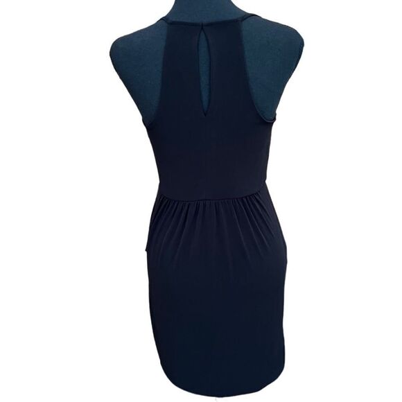 BCBGeneration Black Drape Spaghetti Strap Drape Pocket Dress Size XS - Picture 4 of 7